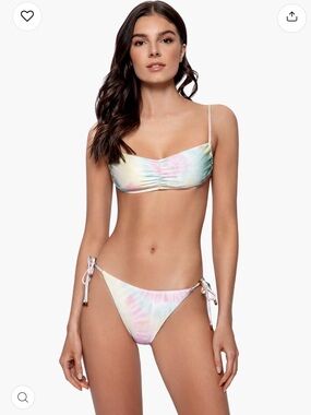 PQ Swim Pastel Tie-Dye Bikini in Pink, Blue & Mint